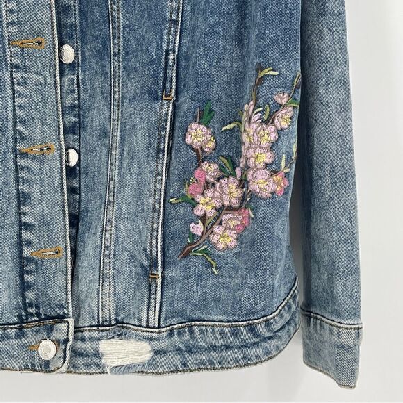 Violeta by Mango Embroidered Denim Jacket - Picture 8 of 11